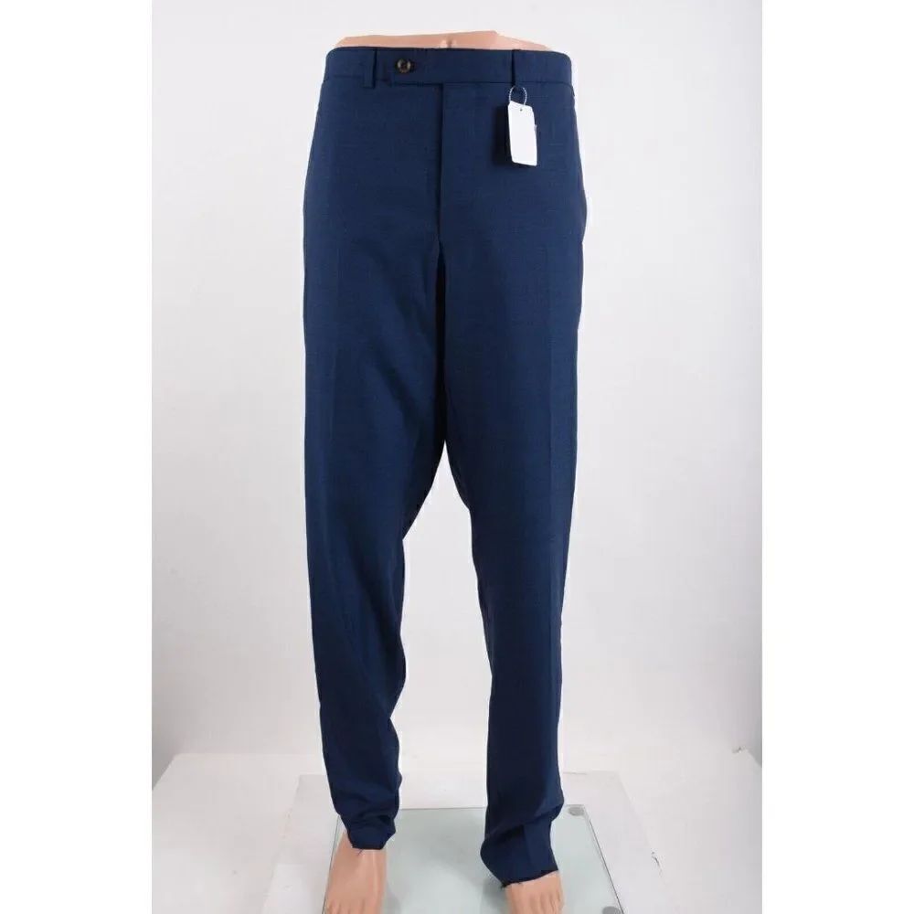 Ted Baker Mens Dress Suit Pants Essence CT Size 42 R Navy Blue Wool NWT